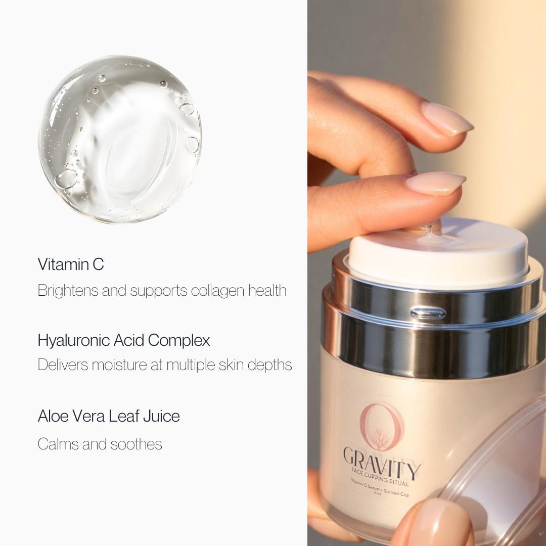 Zero Gravity Facial Cupping + Vitamin C Serum Sculpting Ritual 30ml