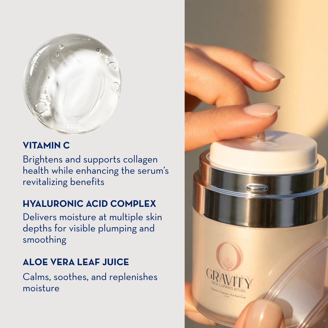 Zero Gravity Facial Cupping + Vitamin C Serum Sculpting Ritual 30ml