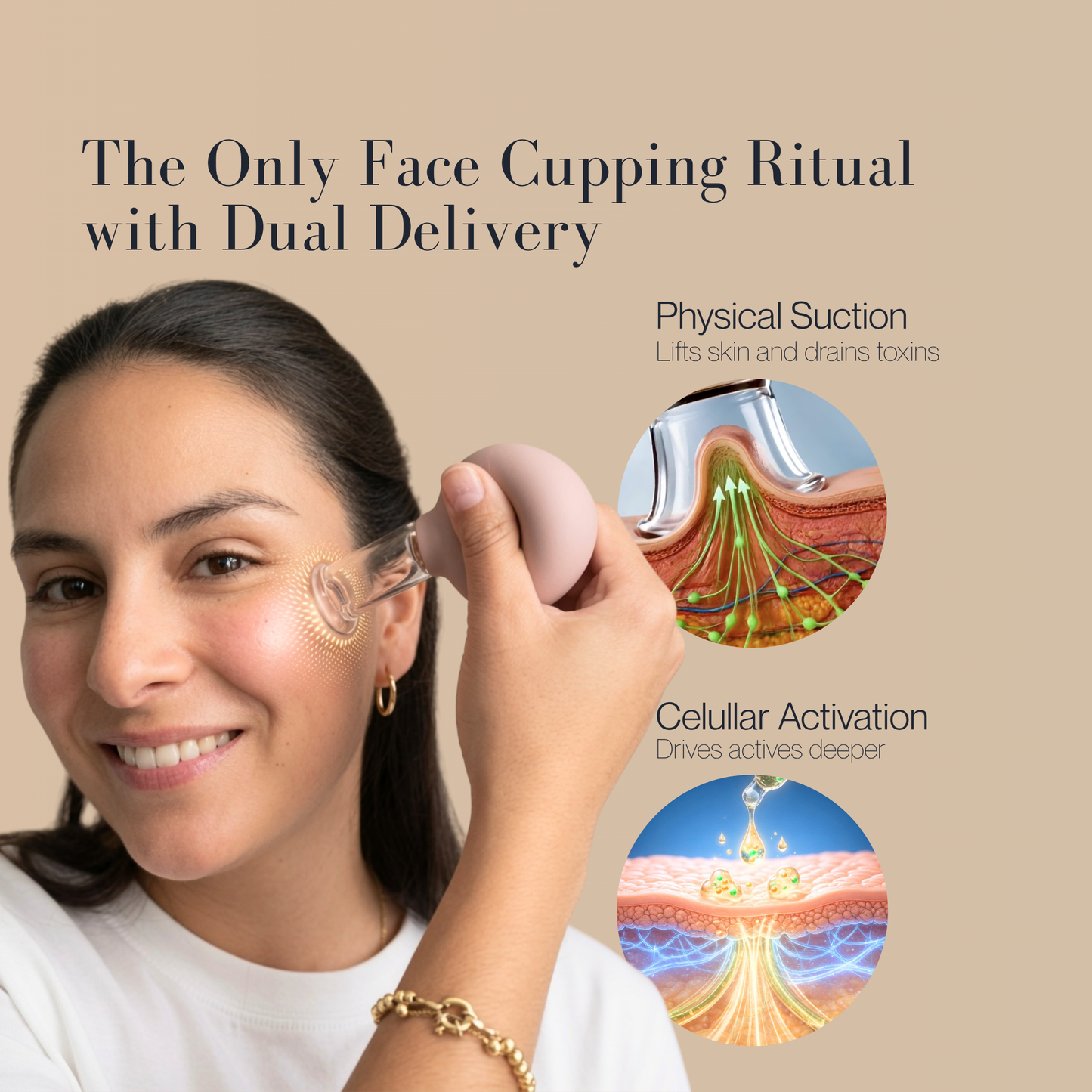 Zero Gravity Facial Cupping + Vitamin C Serum Sculpting Ritual 30ml